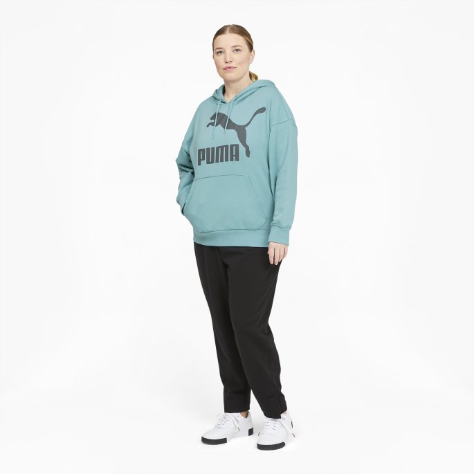 Classics Logo Hettegenser For Kvinner Pl Porselen Puma På Salg