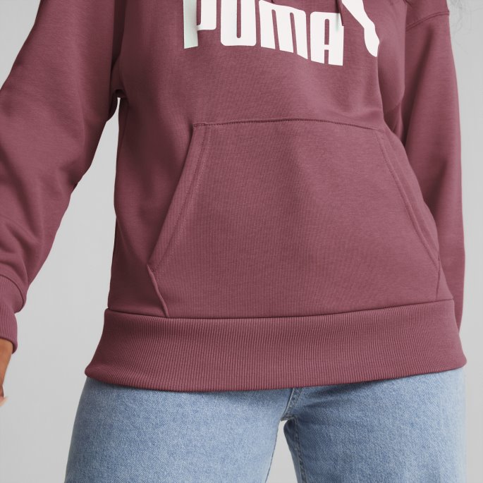 Puma På Tilbud Klassikere Damelogo Hettegenser Støvete Orkidé