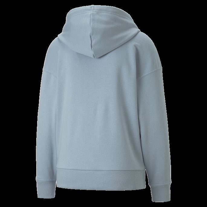 Puma På Tilbud Blue Wash Classics Hettegenser Med Logo For Damer