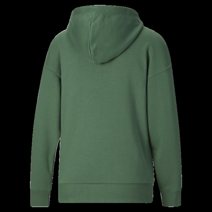 Dyp Skog-sølv Puma På Tilbud Klassiske Hettegenser Med Logo For Kvinner