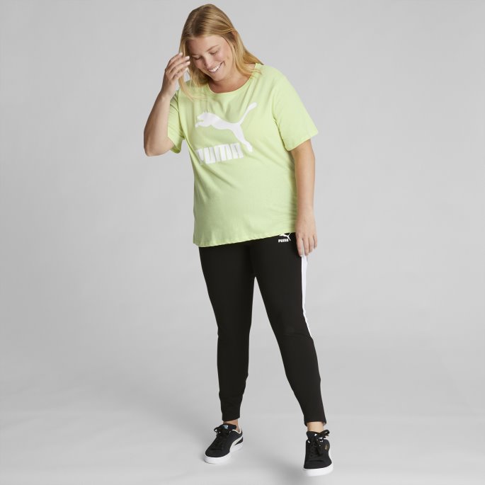Puma På Tilbud Klassikere Logo T-skjorte For Kvinner Pl Pistasj