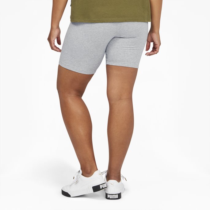 Puma På Tilbud Classics 7" Korte Leggings For Kvinner Pl Lys Grå Lyng-hvit