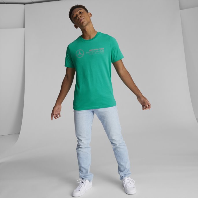 Puma På Tilbud Spectra Grønn Mercedes F1 Logo Herre T-skjorte