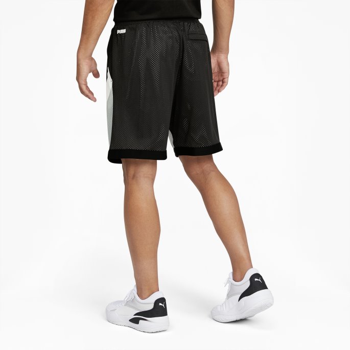 Puma På Salg Svart Stipend Basketballshorts For Menn