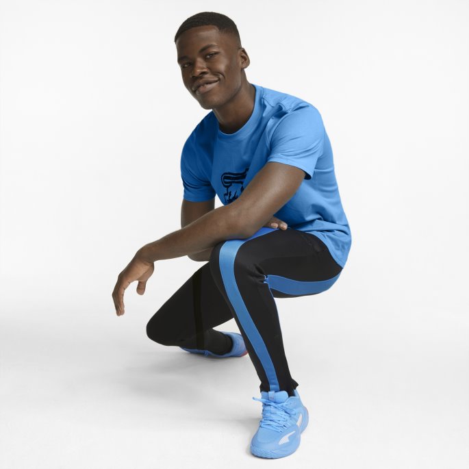 Ralph Sampson Basketballbukser For Menn Svart-bleu Azur Puma På Salg