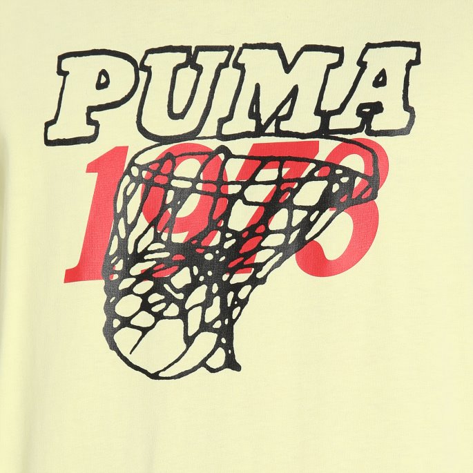 Puma På Salg Speidet Basketball T-skjorte For Menn Gul Pære