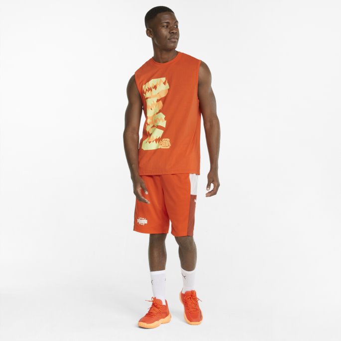 Ikke Vike Deg Herre Basketball Tank Cherry Tomat Puma På Salg