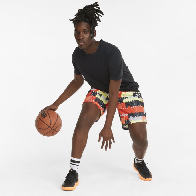 Alle Turneringer For Menn Basketball T-skjorte Svart-hvit Puma På Salg