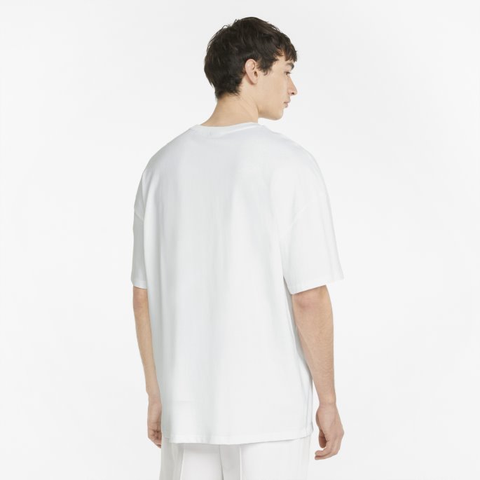 Hvit Classics Boxy T-skjorte For Menn Puma På Salg