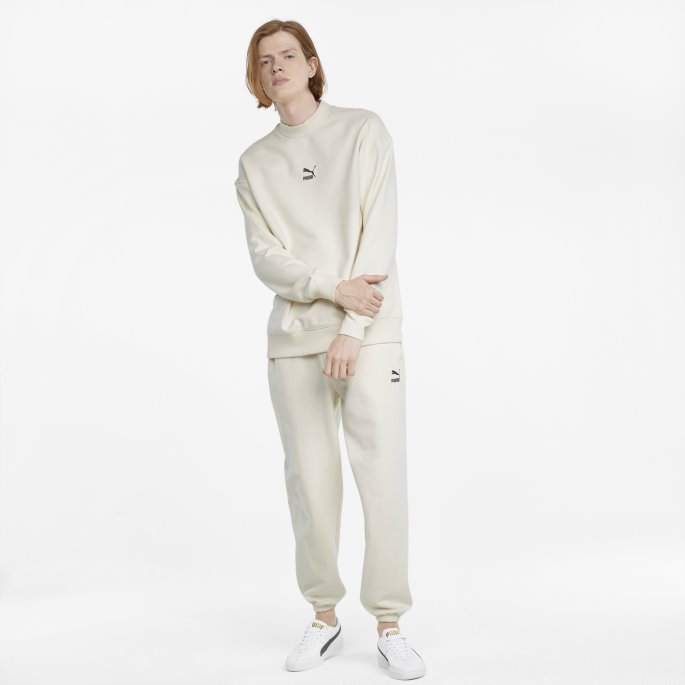 Klassikere Herregenser Med Høy Hals Puma På Tilbud Ivory Glød
