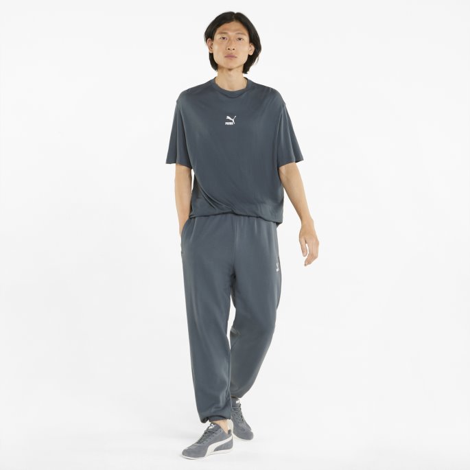 Puma På Tilbud Mørk Skifer Klassikere Oversized Joggebukser For Menn