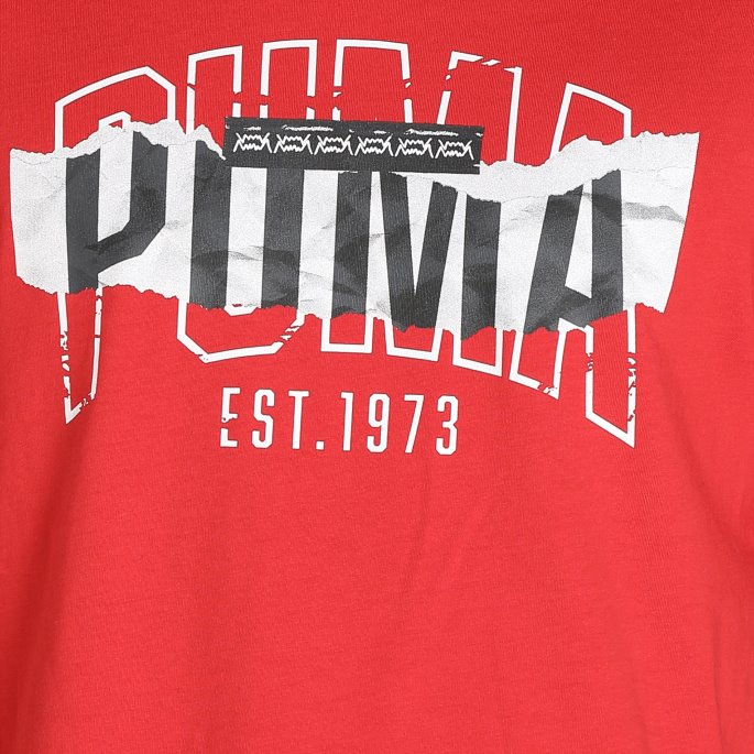 Puma På Salg Høyrisiko Rød 4. Kvartal Basketball T-skjorte For Menn