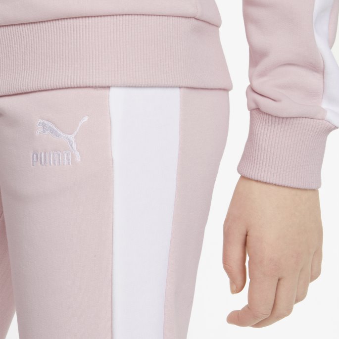 Puma På Tilbud Kritt Rosa Classics T7 Ungdoms Joggebukser