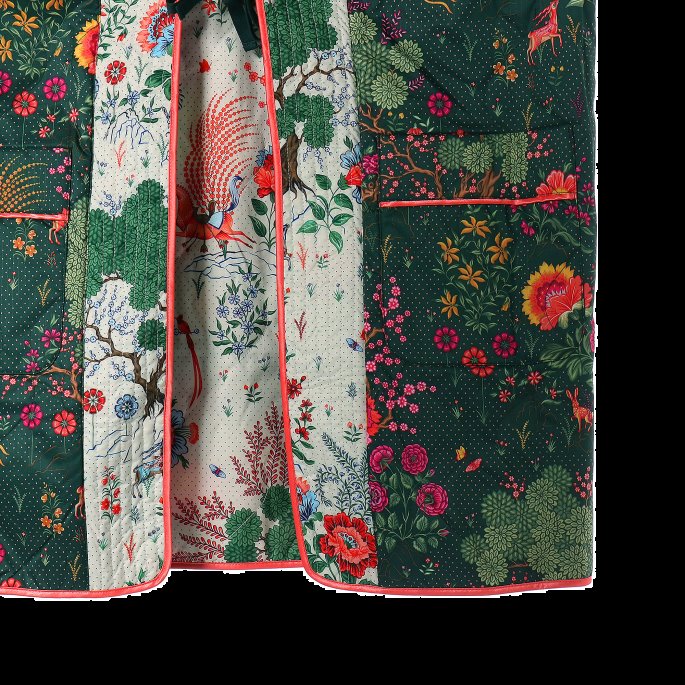 Puma På Tilbud X Liberty Trykt Dame Kimono Grønne Gavler-aop