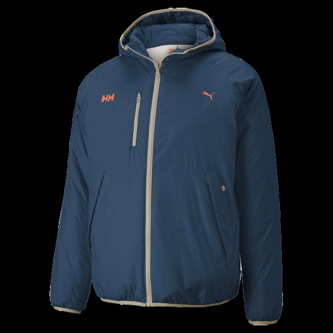 Puma På Tilbud X Helly Hansen Vendbar Vattert Jakke Intens Blå