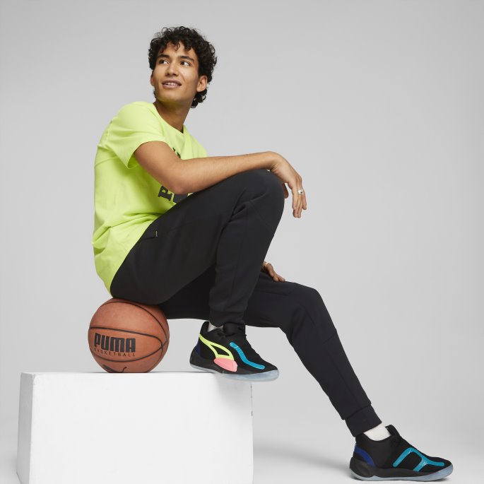 Puma På Tilbud Sorte Kroner Basketballbukser For Menn