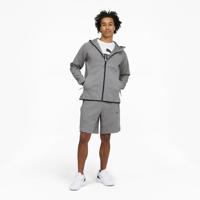 Puma På Tilbud Mellomgrå-mellomgrå Dime Basketballshorts For Menn