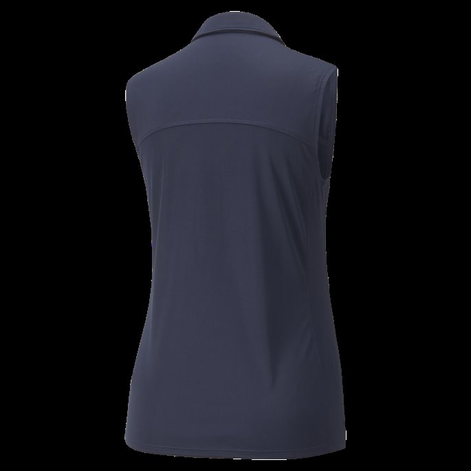 Gamer Ermeløs Golf Poloskjorte For Kvinner Marine Blazer Puma På Tilbud