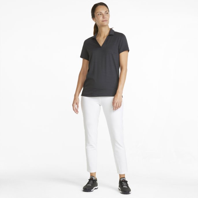Puma På Tilbud Skyspunnet Kyst Dame Golf Polo Svart Lyng