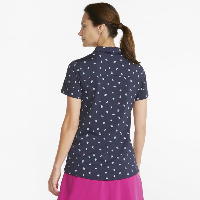 Puma På Salg Marine Blazer-festival Fuchsia Mattr Tropics Golf Poloskjorte For Kvinner