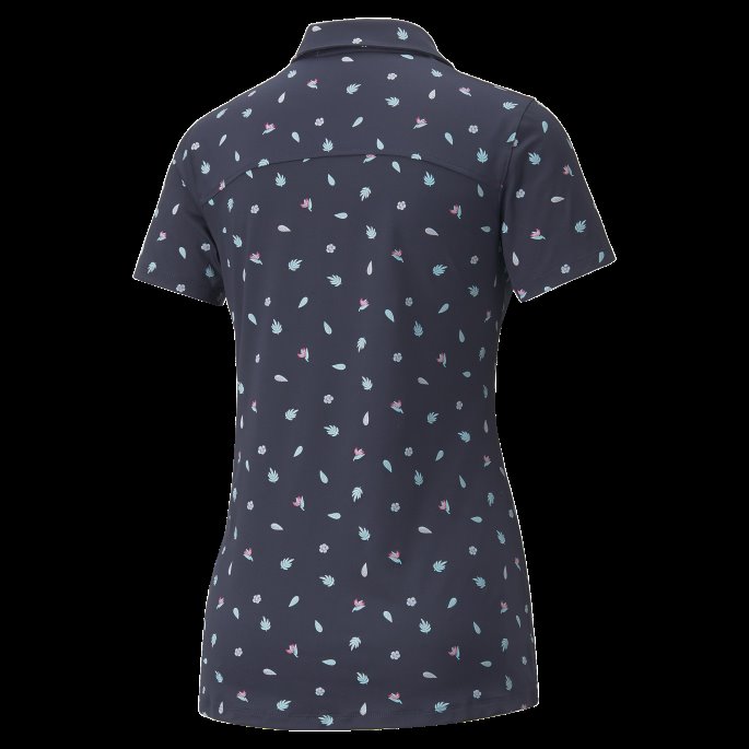 Puma På Tilbud Mattr Tropics Golf Poloskjorte For Kvinner Marine Blazer-festival Fuchsia