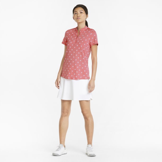 Mattr Hibiscus Dame Golf Polo Rapture Rose-lys Hvit Puma På Salg