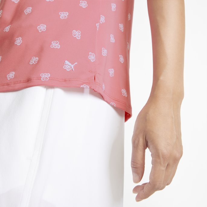 Mattr Hibiscus Dame Golf Polo Rapture Rose-lys Hvit Puma På Salg