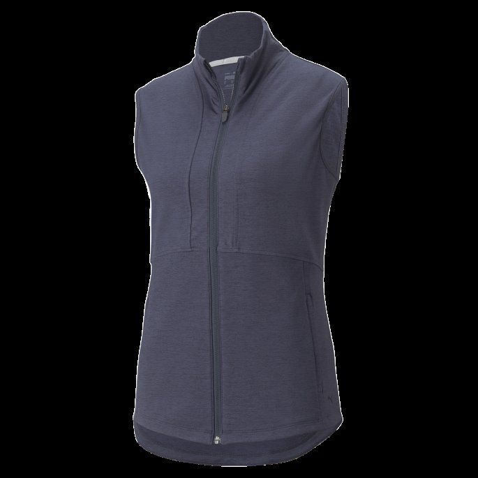 Marineblå Blazer Lyng Skyspunnet Daybreak Dame Golfvest Puma På Tilbud