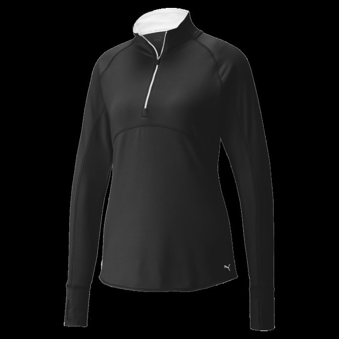 Gamer Quarter-zip Dame Golf Genser Puma På Tilbud Svart