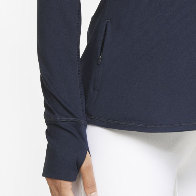 Puma På Tilbud Marineblå Blazer Gamer Golfgenser Med Kvart Glidelås For Kvinner