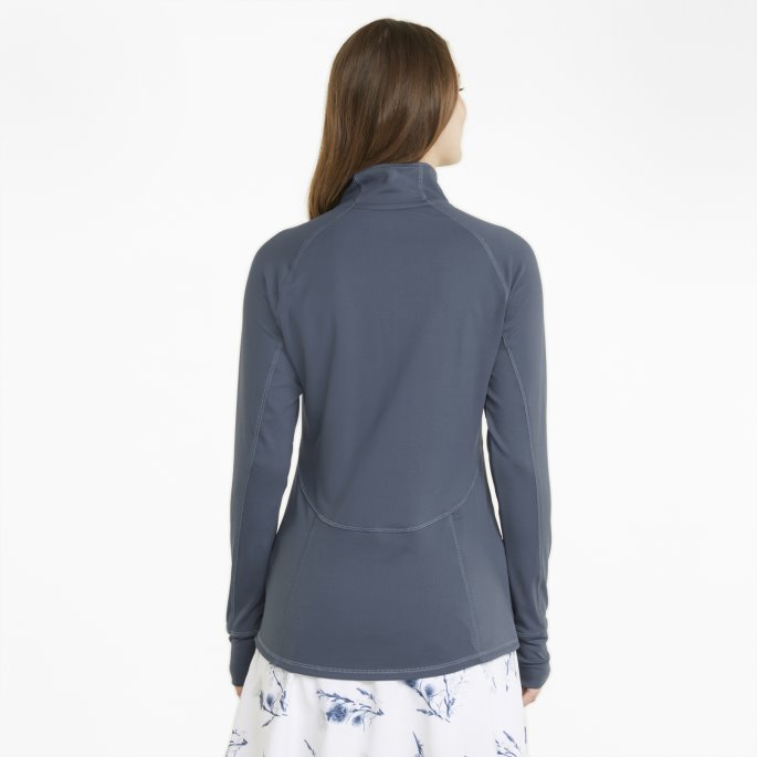 Gamer Quarter-zip Dame Golf Genser Kveld Sky Puma På Salg