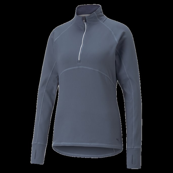Gamer Quarter-zip Dame Golf Genser Kveld Sky Puma På Salg