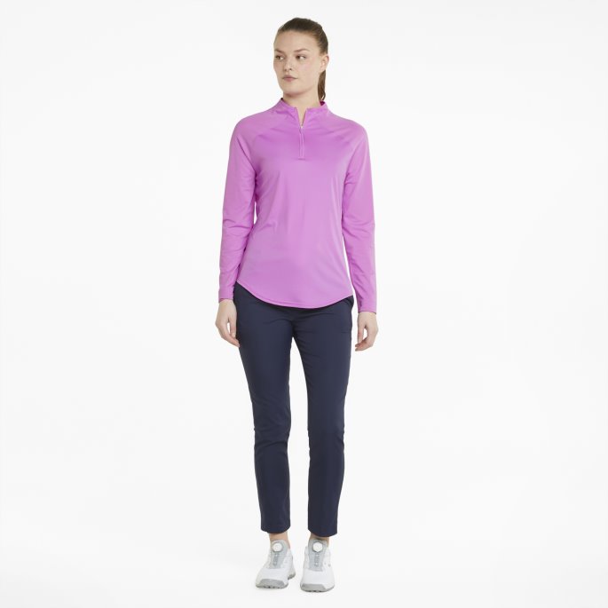Lilla Pop Shine Kvart Glidelås Golf Genser For Kvinner Puma På Salg