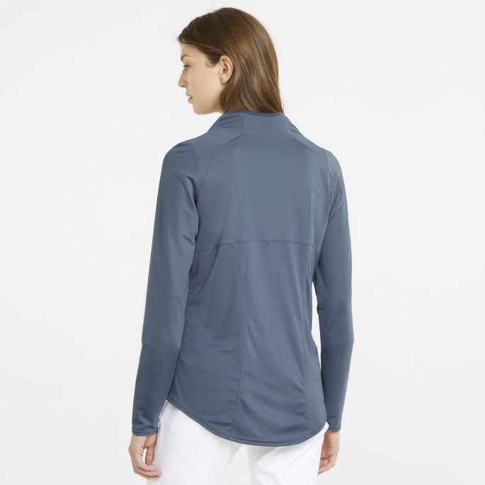 Shine Quarter-zip Dame Golf Genser Puma På Tilbud Kveld Himmel