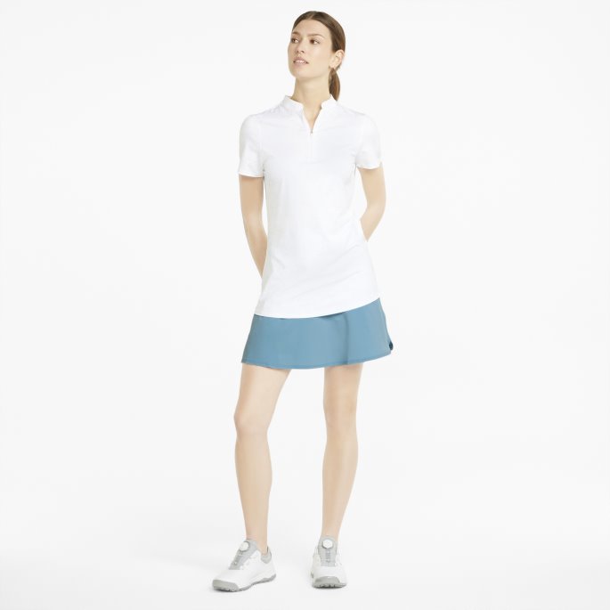 Pwrshape Solid Dame Golfskjørt Puma På Tilbud Støvete Aqua