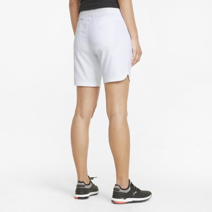 Puma På Tilbud Knallhvit Bermuda Golfshorts For Kvinner