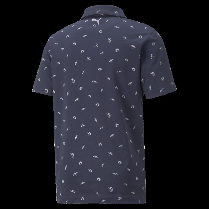 Puma På Salg Ap Danseparaplyer Golf Poloskjorte For Menn Marine Blazer-mirage Grå