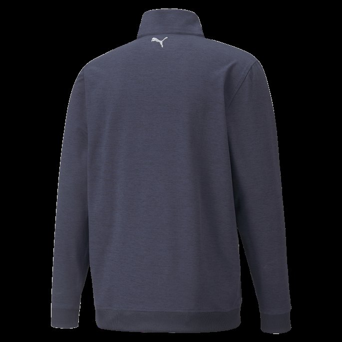 Puma På Tilbud X Arnold Palmer Skyspunnet Slott Med Kvart Glidelås Golfgenser For Menn Marineblå Blazer Lyng