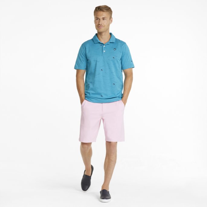 Puma På Tilbud X Arnold Palmer Scorekort Golf Poloskjorte For Menn Algier Blå-marine Blazer
