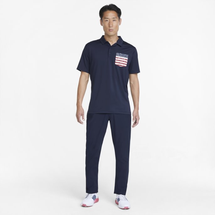 Puma På Tilbud X Volition Paisley Pocket Herre Golf Poloskjorte Marine Blazer-ski Patrulje