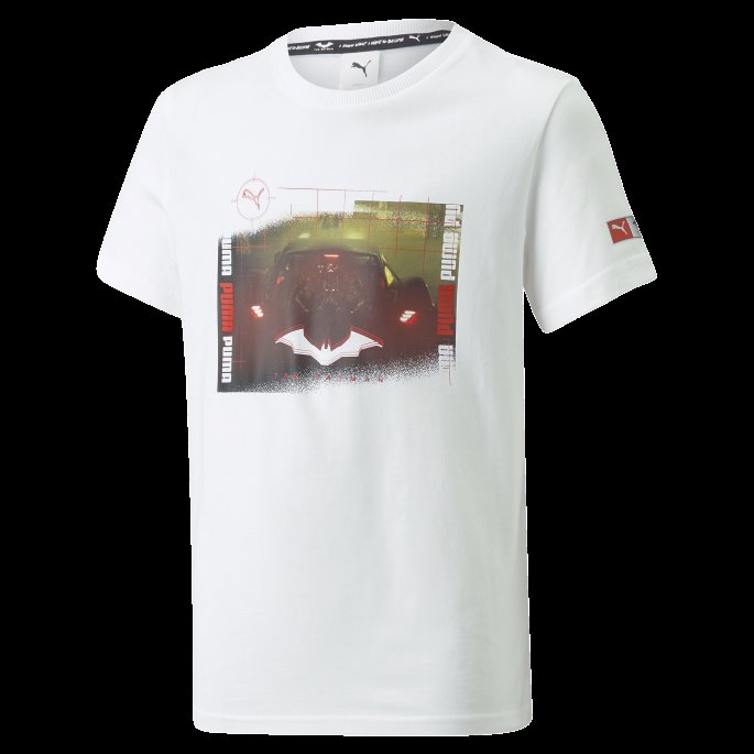 Puma På Tilbud X Batman Grafisk Barneskjorte Hvit