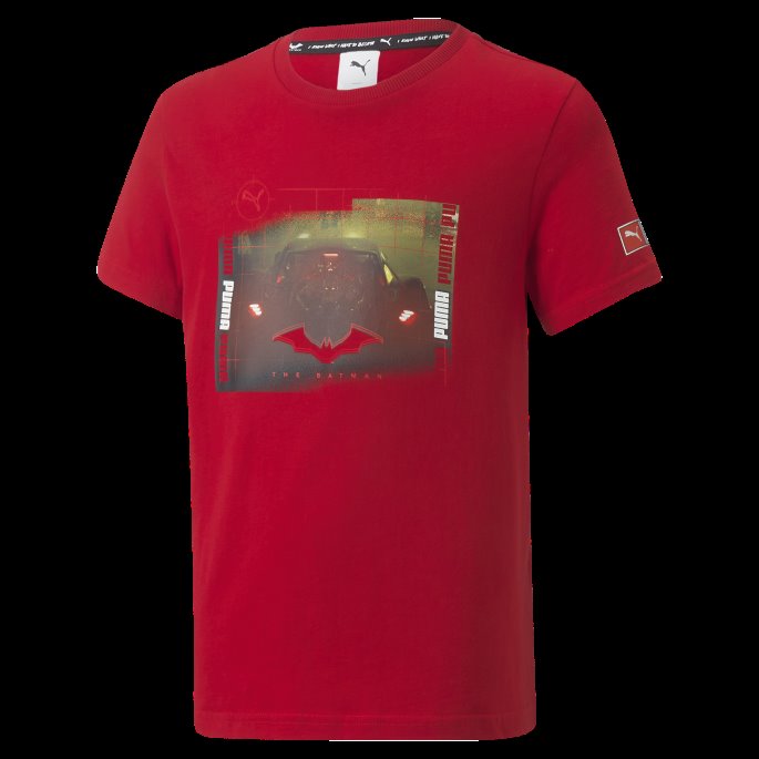 Puma På Tilbud X Batman Grafisk T-skjorte For Barn Barbados Kirsebær