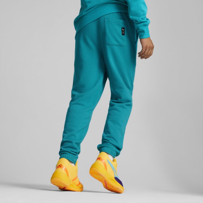 Pivot Emb Basketball Joggebukser Deep Aqua Puma For Menn På Salg
