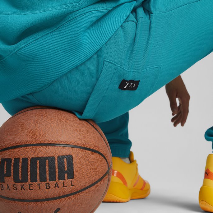 Pivot Emb Basketball Joggebukser Deep Aqua Puma For Menn På Salg