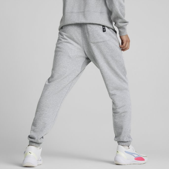 Puma På Salg Pivot Emb Herre Basketball Joggebukser Grå Lynggrå Lyng
