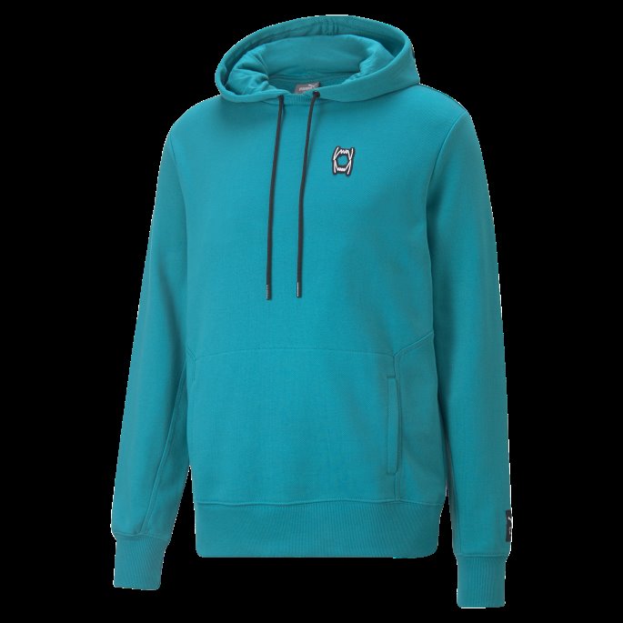 Puma På Tilbud Deep Aqua Pivot Emb Basketball Hettegenser For Menn