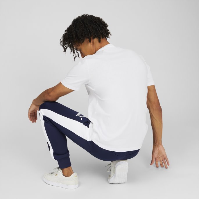 Puma På Tilbud Classics Logo Herre-t-skjorte Hvit-svart