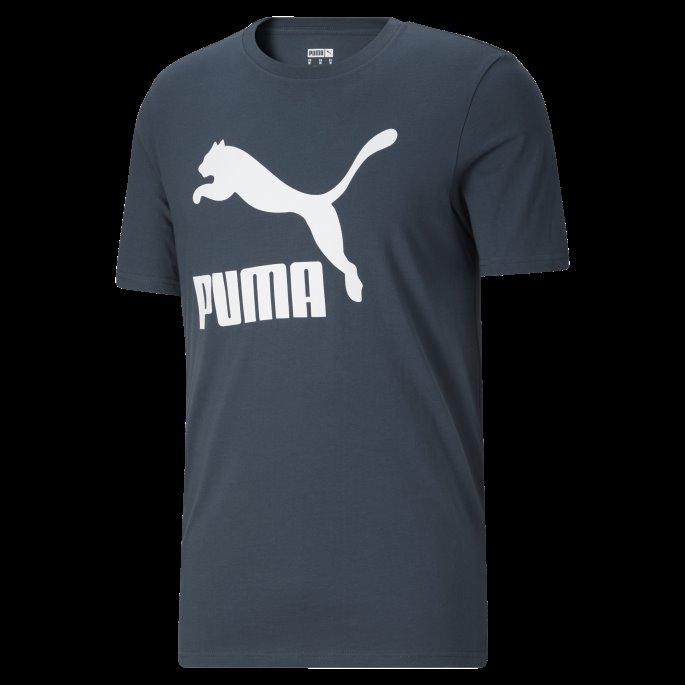 Mørk Skifer Classics Logo Herre T-skjorte Puma På Salg