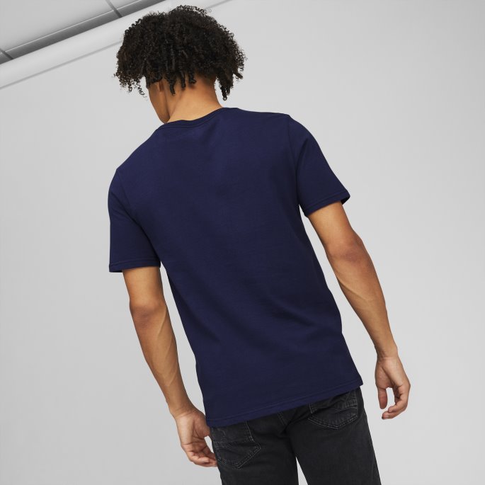 Classics Logo Herre T-skjorte Peacoat Puma På Salg