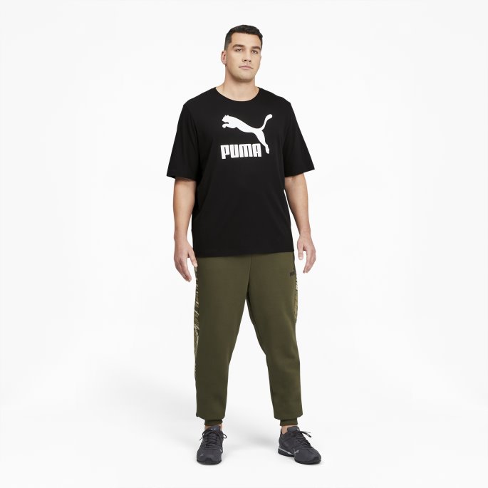 Puma På Tilbud Svart-hvit Classics Logo Herre-t-skjorte Bt